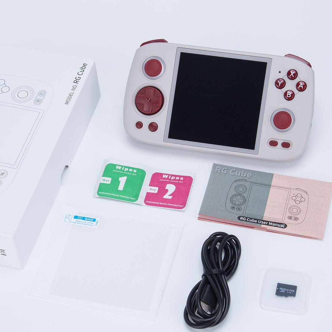 Retro Handheld Game Console Anbernic RG Cube - Android 13 Square IPS RGB Hall Joystick DP Output Gaming Handheld 5200mAh