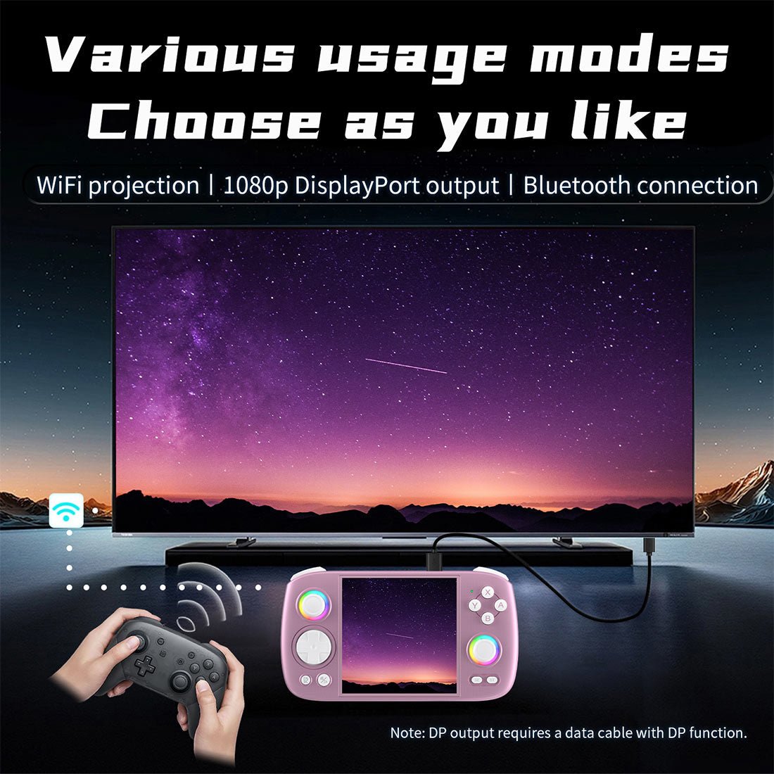 Retro Handheld Game Console Anbernic RG Cube - Android 13 Square IPS RGB Hall Joystick DP Output Gaming Handheld 5200mAh