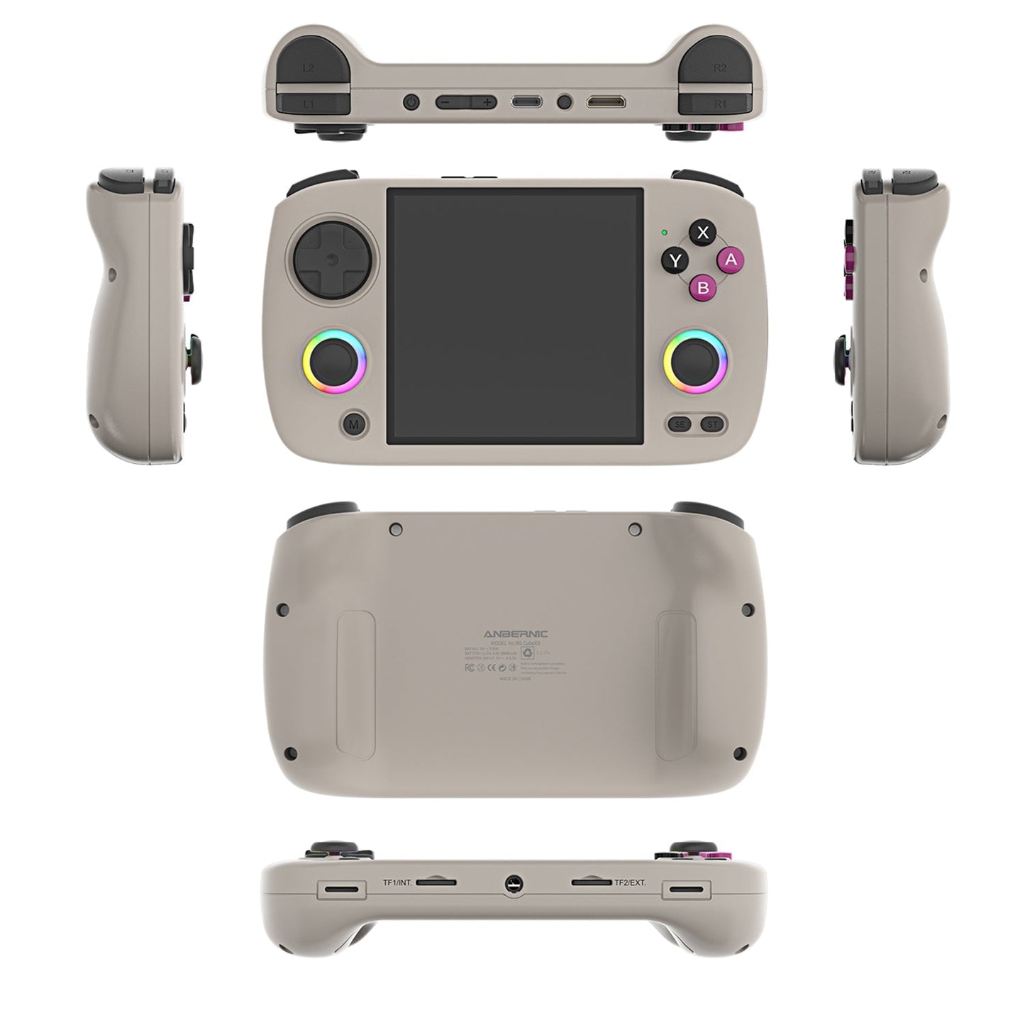 Retro Handheld Game Console Anbernic RG CubeXX - Linux Square IPS RGB Portable Gaming Handheld 3800mAh