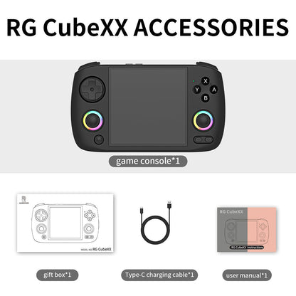 Retro Handheld Game Console Anbernic RG CubeXX - Linux Square IPS RGB Portable Gaming Handheld 3800mAh