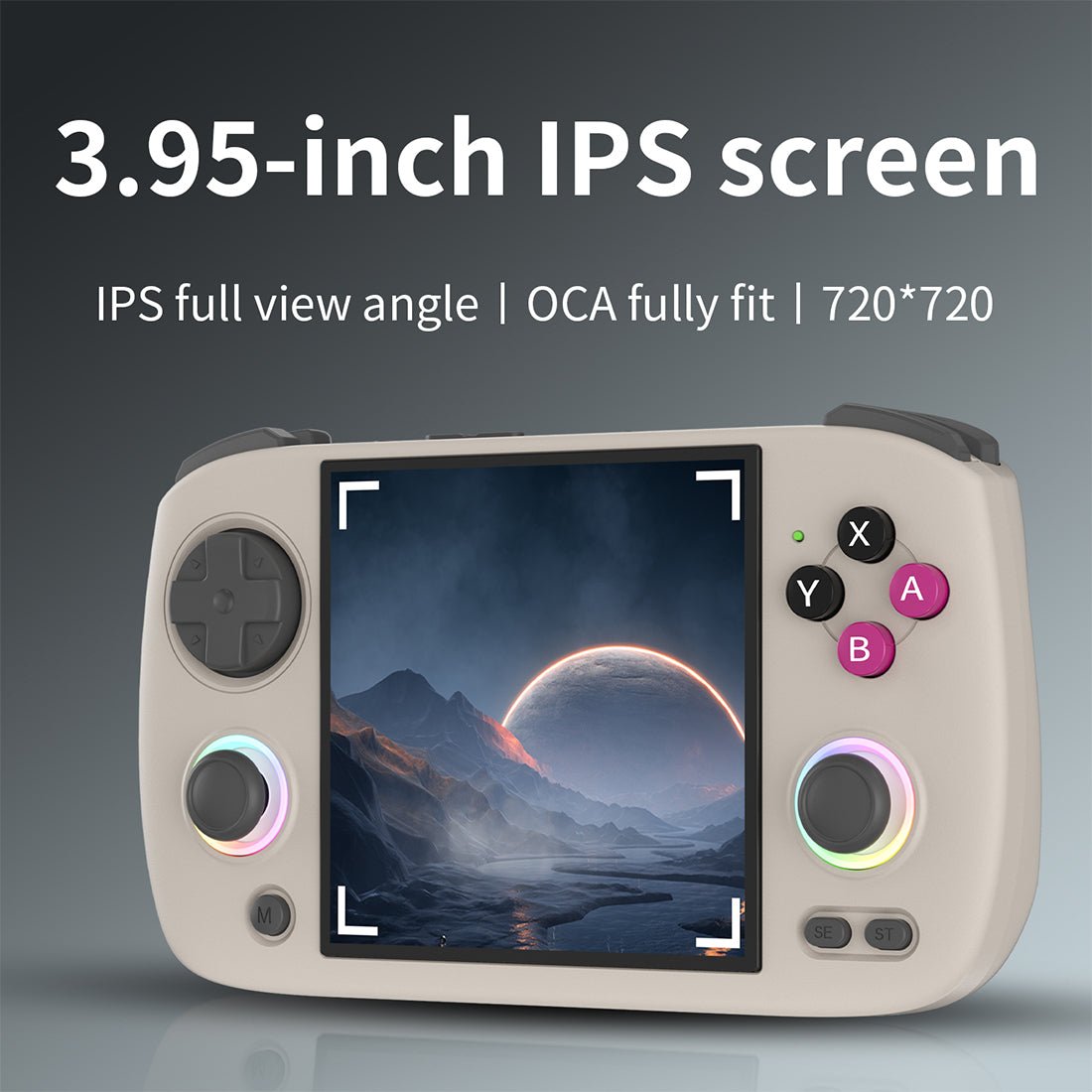 Retro Handheld Game Console Anbernic RG CubeXX - Linux Square IPS RGB Portable Gaming Handheld 3800mAh