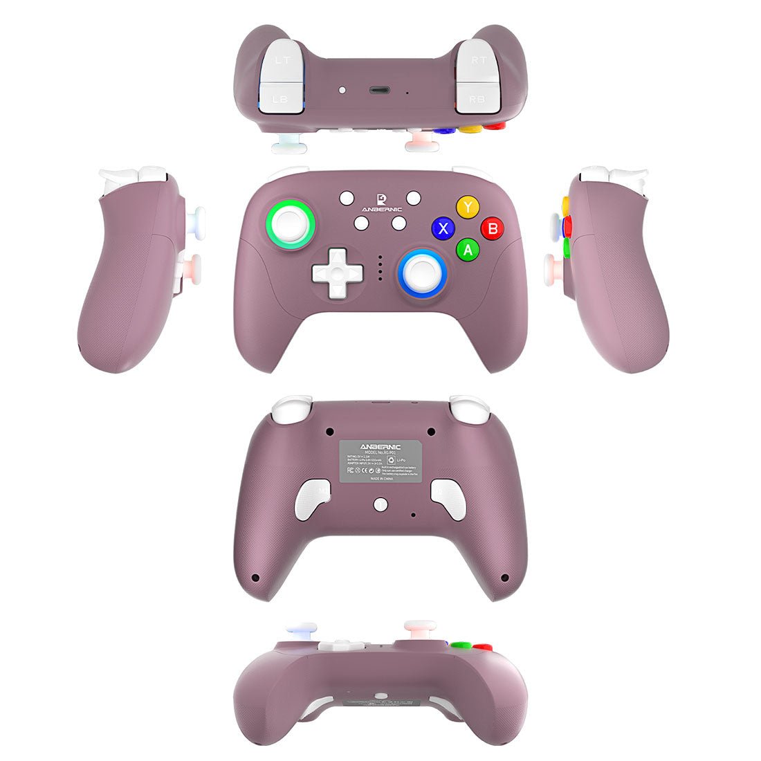Bluetooth Game Controller Anbernic RG P01 - Hall Effect RGB Gyroscope Multi-Platform Wireless Gamepad 600mAh