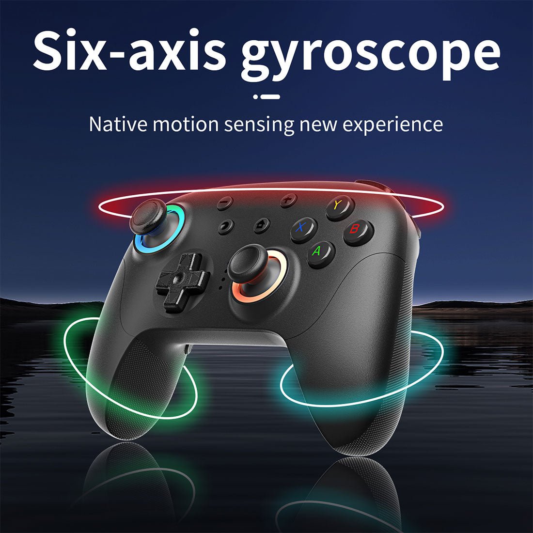 Bluetooth Game Controller Anbernic RG P01 - Hall Effect RGB Gyroscope Multi-Platform Wireless Gamepad 600mAh