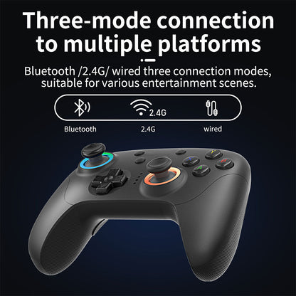 Bluetooth Game Controller Anbernic RG P01 - Hall Effect RGB Gyroscope Multi-Platform Wireless Gamepad 600mAh