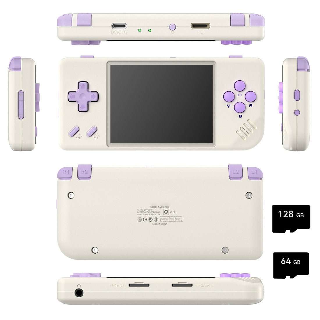 Retro Handheld Game Console Anbernic RG28XX - Linux Compact Pocket IPS HDMI Portable Gaming Handheld 3100mAh