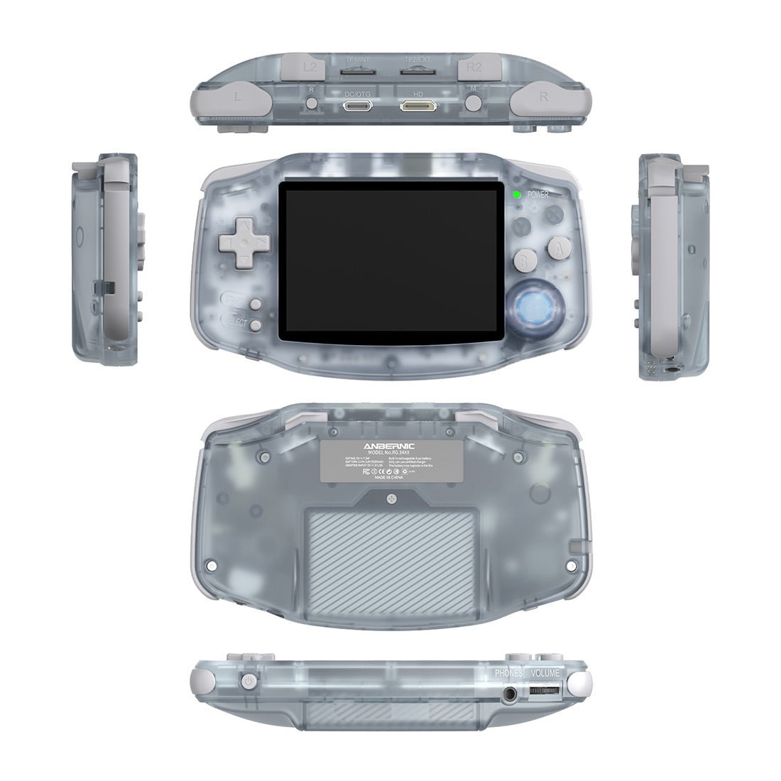 Retro Handheld Game Console Anbernic RG34XX - Linux GBA Style IPS HDMI Portable Gaming Handheld 3500mAh