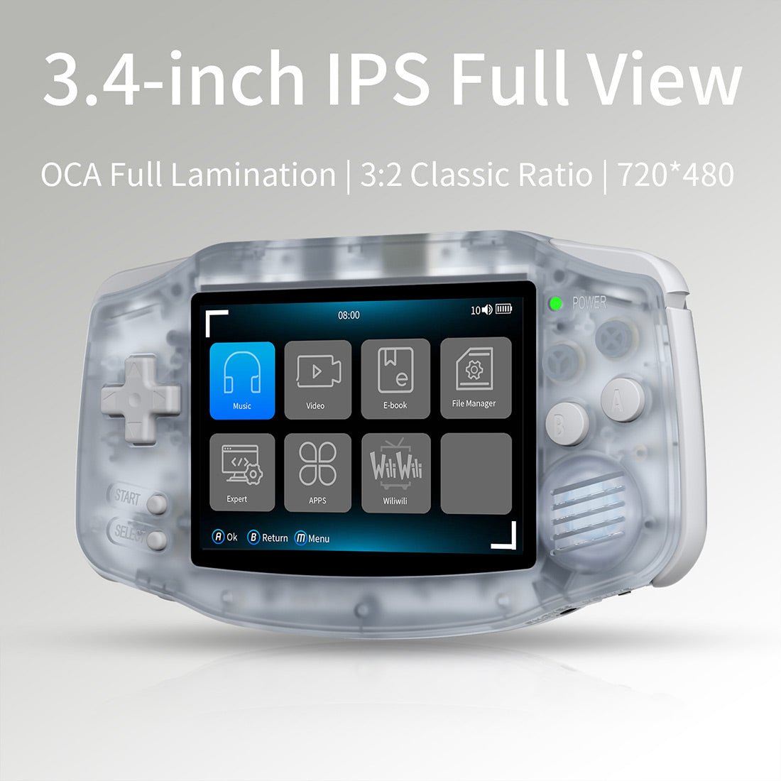 Retro Handheld Game Console Anbernic RG34XX - Linux GBA Style IPS HDMI Portable Gaming Handheld 3500mAh