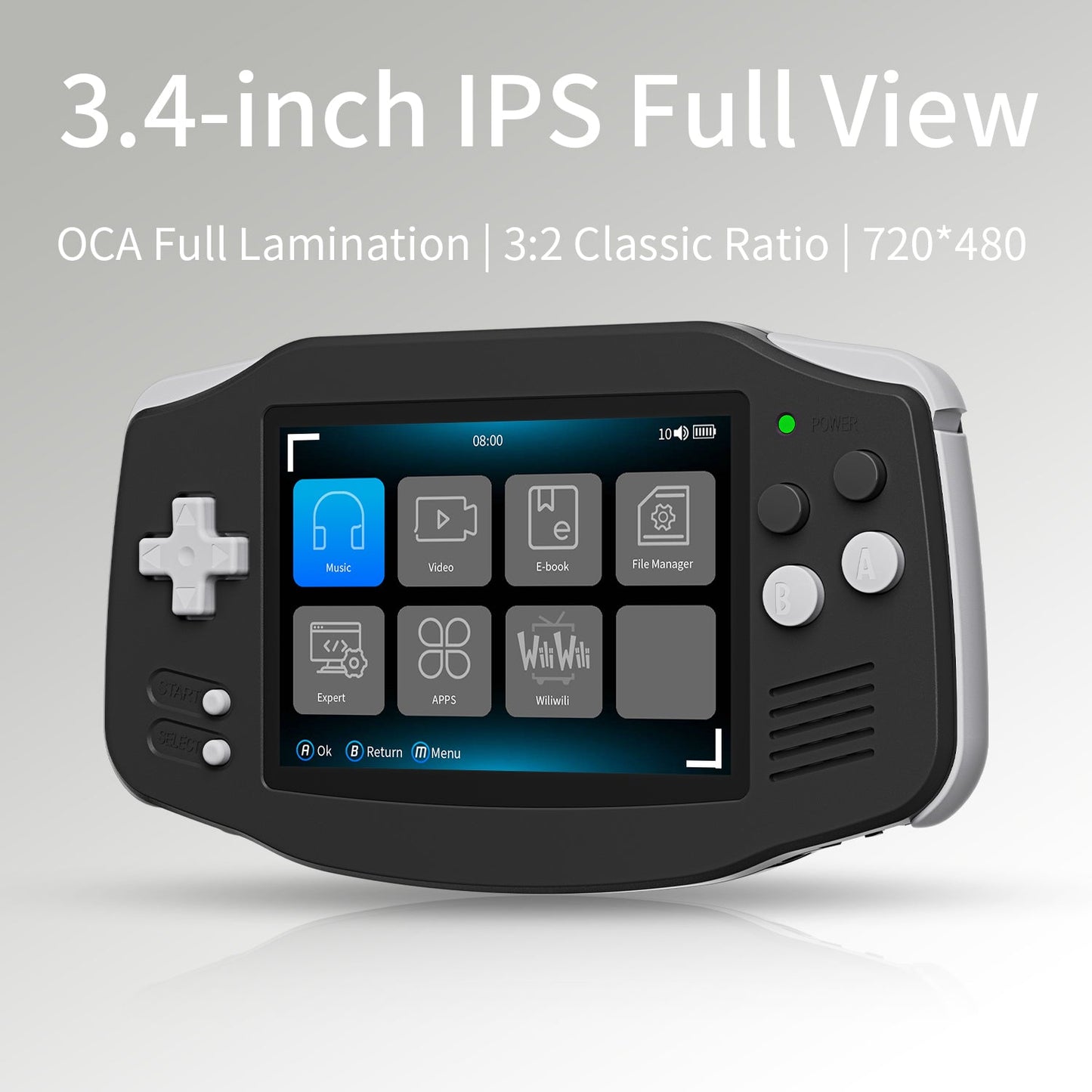 Retro Handheld Game Console Anbernic RG34XX - Linux GBA Style IPS HDMI Portable Gaming Handheld 3500mAh