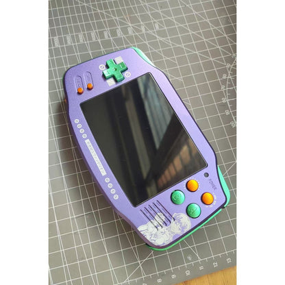 Retro Handheld Game Console Anbernic RG34XX Metal - Linux GBA Style IPS Portable Gaming Handheld 3500mAh Purple