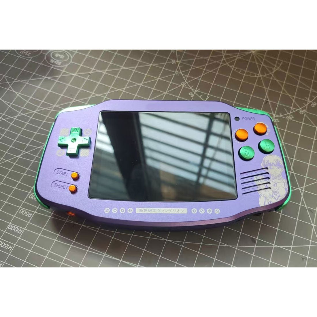 Retro Handheld Game Console Anbernic RG34XX Metal - Linux GBA Style IPS Portable Gaming Handheld 3500mAh Purple