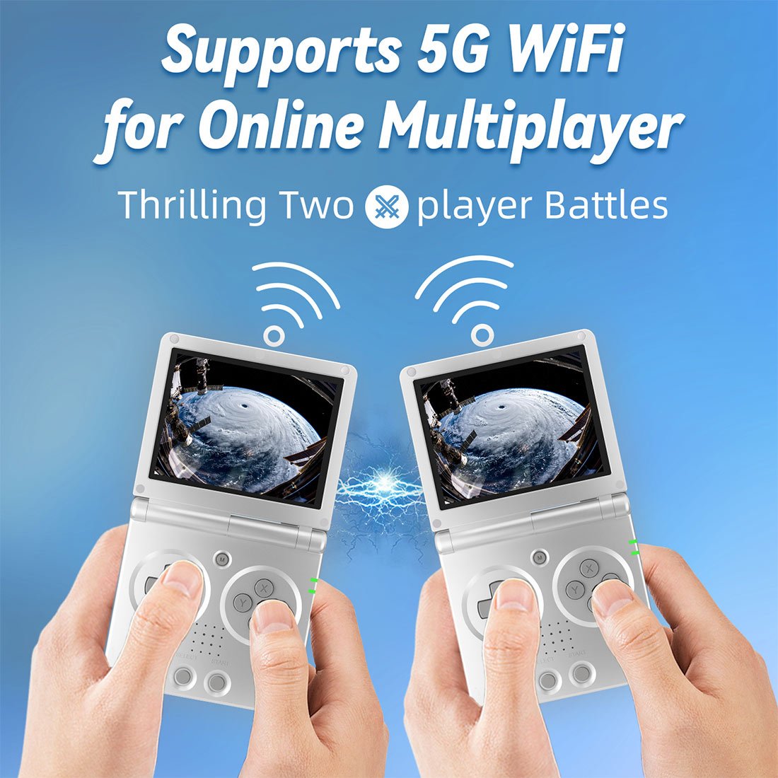 Retro Handheld Game Console Anbernic RG35XXSP - Linux Flip Clamshell IPS HDMI Portable Gaming Handheld 3300mAh