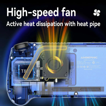 Handheld Game Console Anbernic RG556 Android 13 5.48-inch AMOLED Hall Joystick Active Cooling