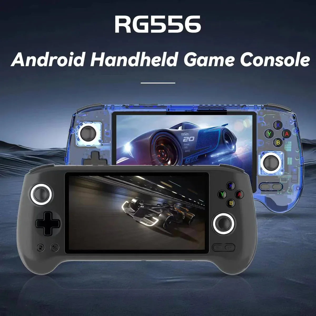 Handheld Game Console Anbernic RG556 Android 13 5.48-inch AMOLED Hall Joystick Active Cooling