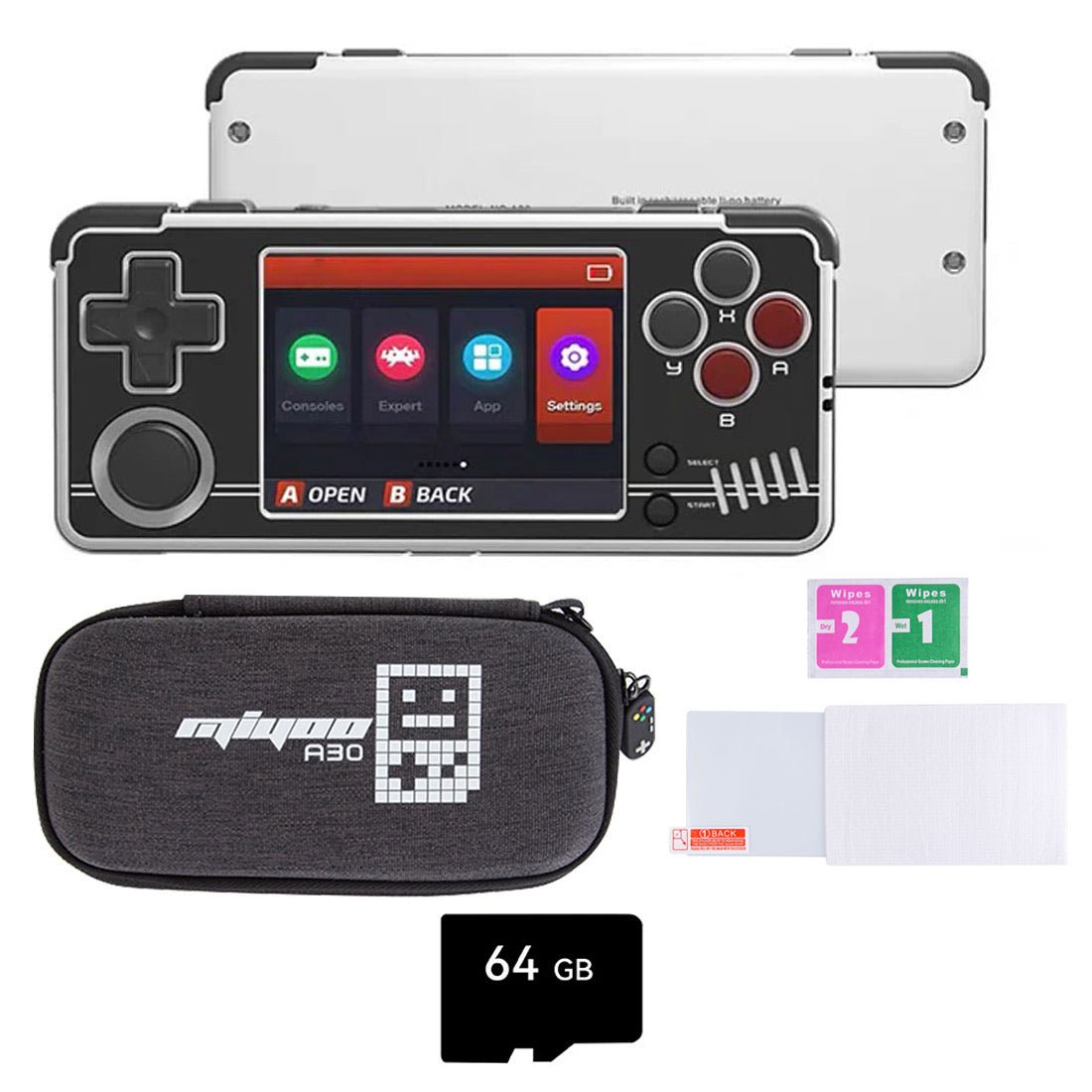 Handheld Game Console Miyoo A30 Retro Gaming Horizontal 2.8-inch IPS 26 Emulators Wi-Fi