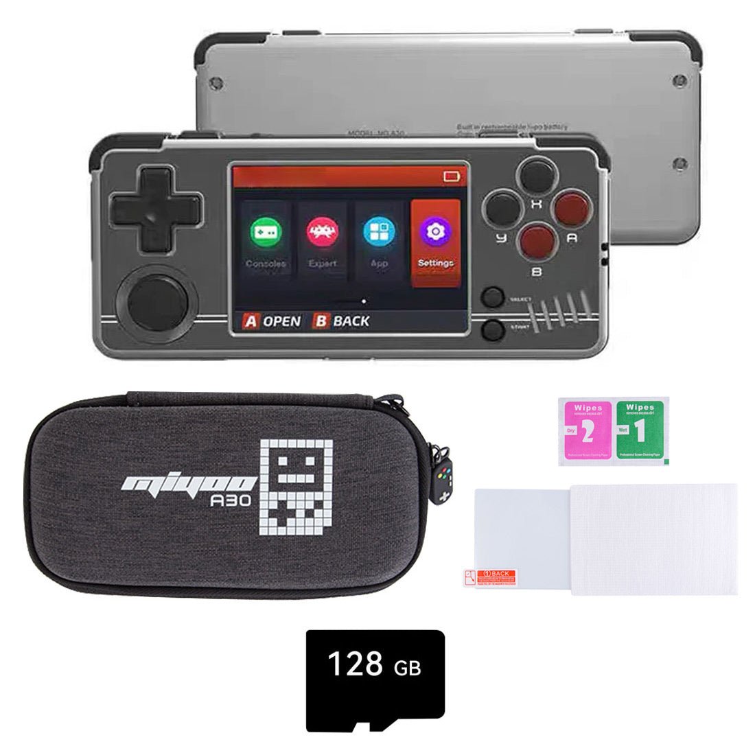 Handheld Game Console Miyoo A30 Retro Gaming Horizontal 2.8-inch IPS 26 Emulators Wi-Fi