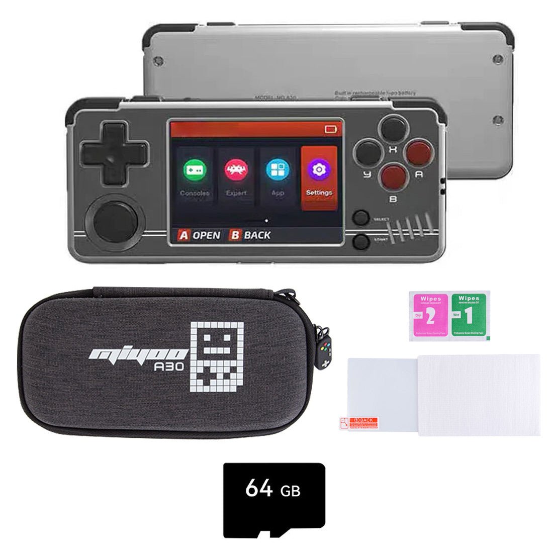 Handheld Game Console Miyoo A30 Retro Gaming Horizontal 2.8-inch IPS 26 Emulators Wi-Fi