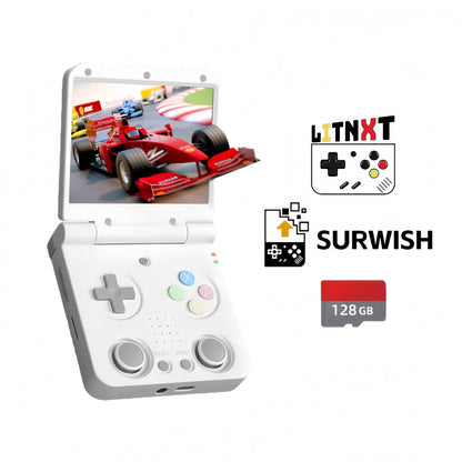 Handheld Game Console Miyoo Flip V2 Retro Gaming Clamshell 3.5-inch IPS Dual Joystick HDMI
