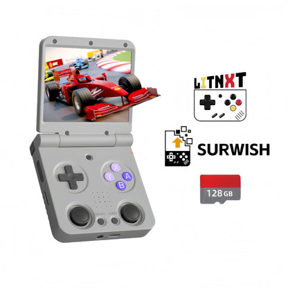 Handheld Game Console Miyoo Flip V2 Retro Gaming Clamshell 3.5-inch IPS Dual Joystick HDMI