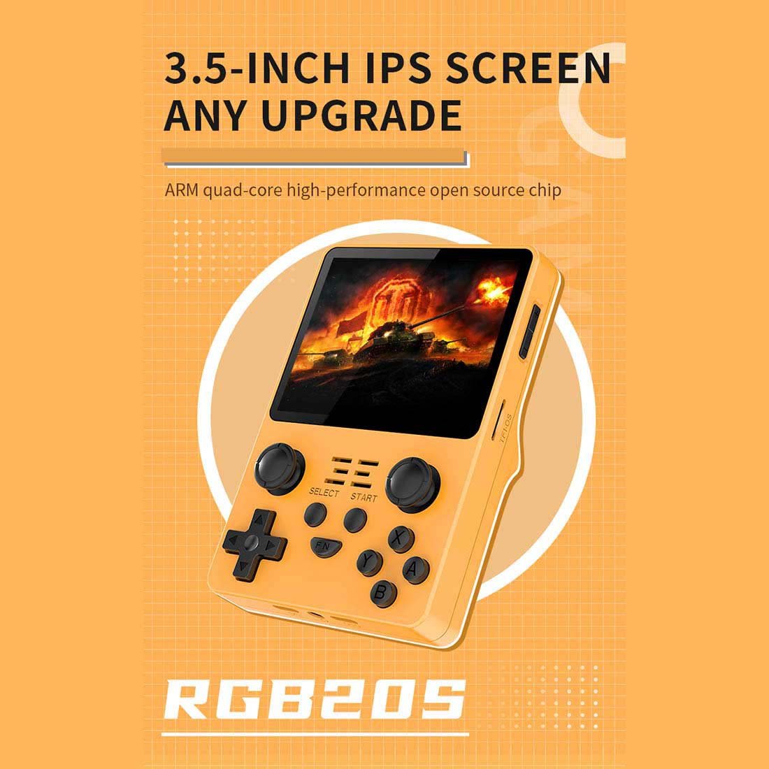 Handheld Game Console Powkiddy RGB20S Retro Gaming Open Source ArkOS Emulator