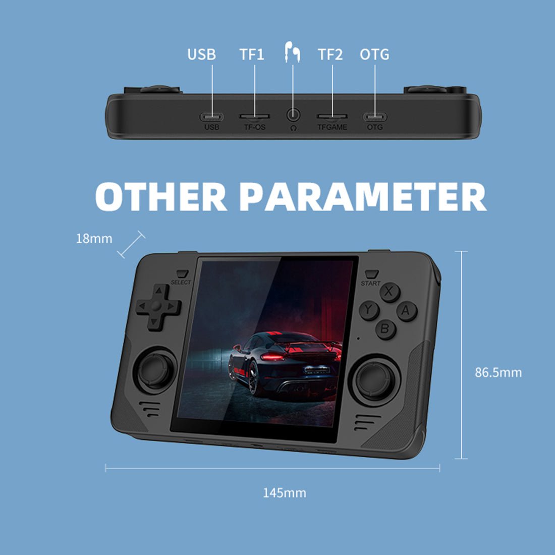 Handheld Game Console Powkiddy RGB30 – 4" IPS 720x720 Square RK3566 Wi-Fi HDMI JELOS