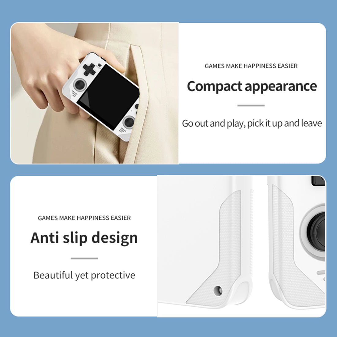 Handheld Game Console Powkiddy RGB30 – 4" IPS 720x720 Square RK3566 Wi-Fi HDMI JELOS