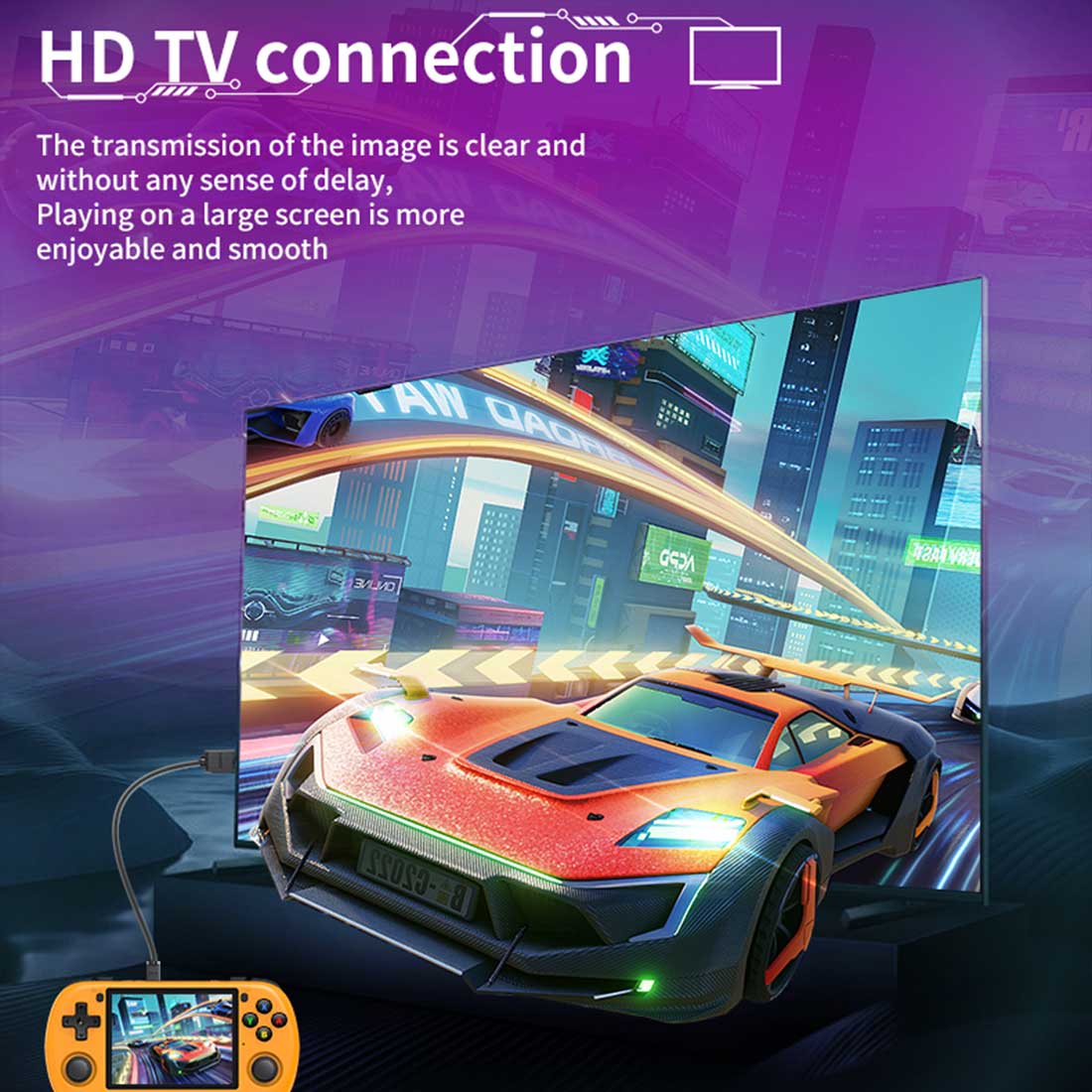 Handheld Game Console Powkiddy X35H – 3.5" IPS Horizontal RK3566 Bluetooth HDMI
