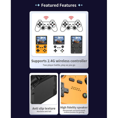 Handheld Game Console Powkiddy X35S – 3.5" IPS RK3566 8hr Battery Bluetooth HDMI