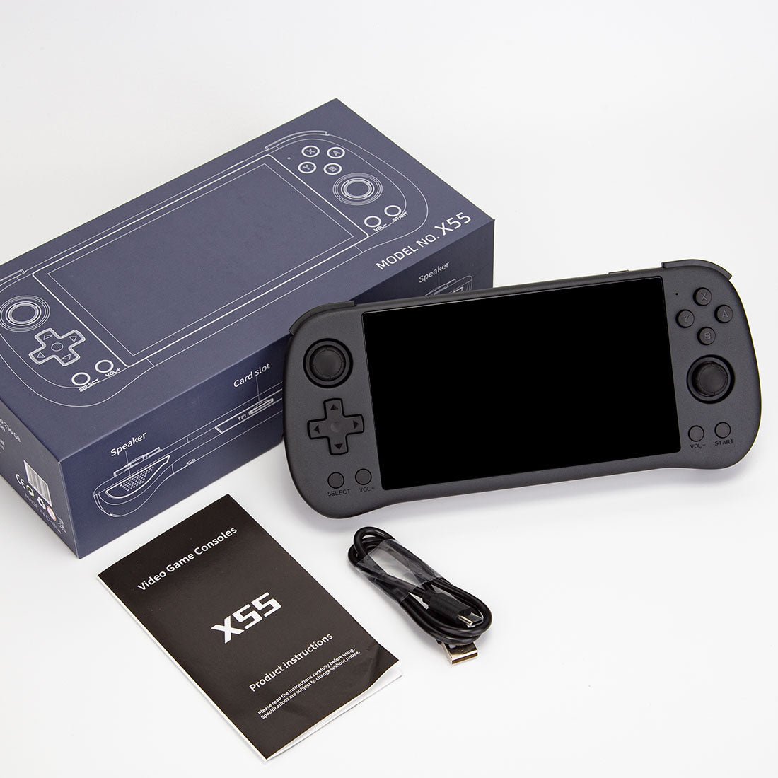 Handheld Game Console Powkiddy X55 – 5.5" IPS RK3566 Wi-Fi Bluetooth HDMI Linux