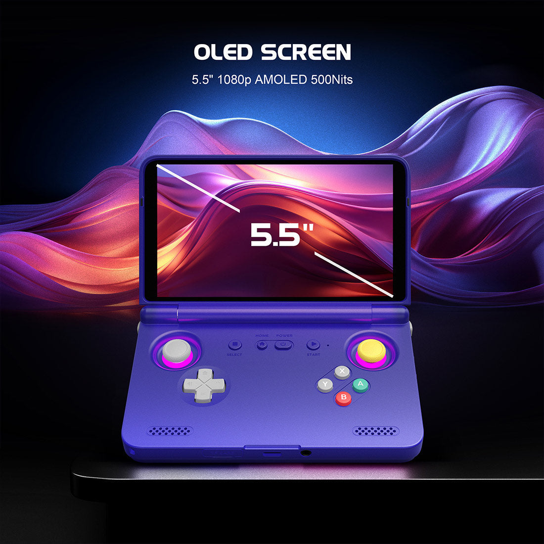 Handheld Game Console Retroid Pocket Flip 2 – 5.5" AMOLED SD865 8GB Android 13 Wi-Fi 6