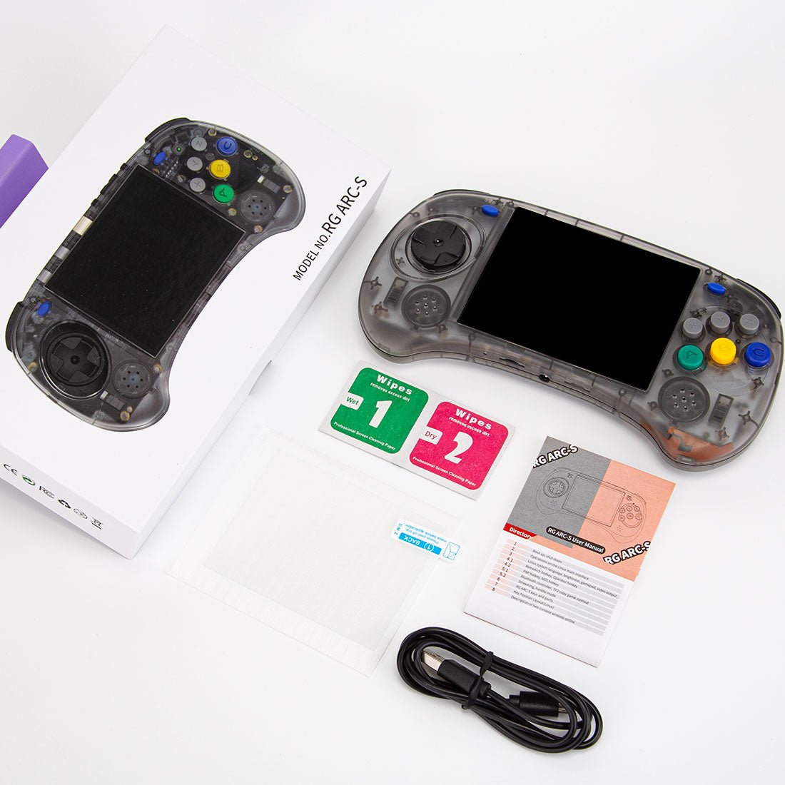 Retro Handheld Game Console Anbernic RG ARC-S - Linux Arcade Style Six-Key IPS HDMI Fighting Gaming Handheld 3500mAh