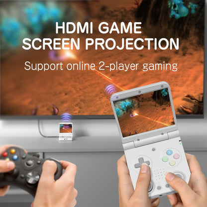 Handheld Game Console Miyoo Flip V2 Retro Gaming Clamshell 3.5-inch IPS Dual Joystick HDMI