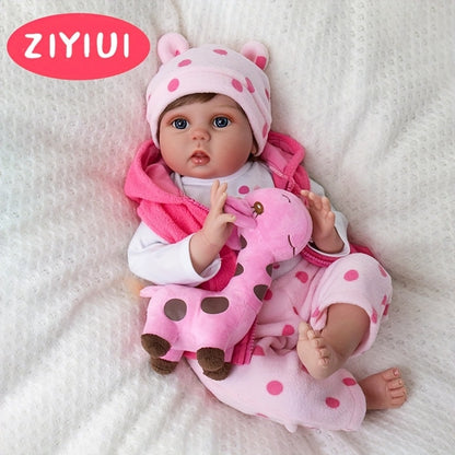 ZIYIUI Reborn Baby Doll 20 Inch Realistic Soft Newborn with Accessories Gift Set Lifelike Infant Toy for Kids Ages 3+ Birthday Halloween Christmas